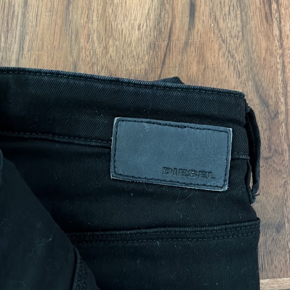 skinny high rise diesel black jeans size 25 L30 - Picture 4 of 4